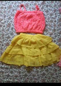2 Girls Dress &amp; Skirt Set