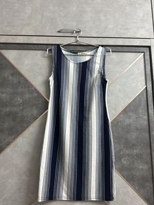 Classic Striped Sleeveless Dress
