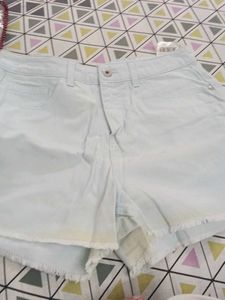 Light Blue Denim Shorts