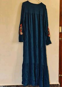 Embroidered Teal Kurta