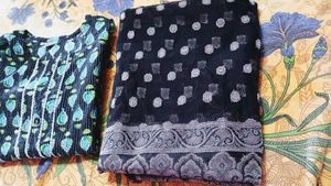 free new silk saree with banarasi suit