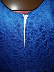 Blue Lace Party Dress