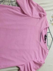 Cute Pink Puff Sleeve Top