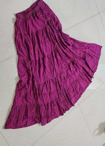 Beautiful Rani Pink Ethnic Skirt