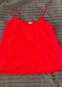Vibrant Red Cami Top