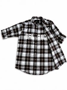 Men's Plaid Shirt with "SPORT" Graphic