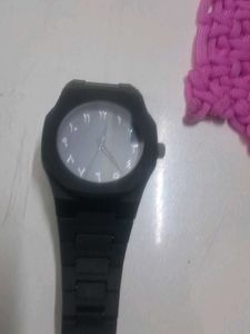 Stylish Black Watch with Arabic Numerals