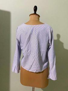 Striped Long Sleeve Casual Top