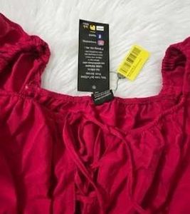 Brand new Chic Magenta Tiered Mini Dress