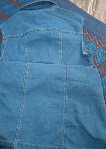 Sleeveless Denim Shirt Dress