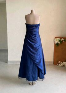 Elegant Royal Blue Embellished Gown ❤️