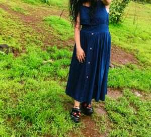 Denim Pinafore Dress