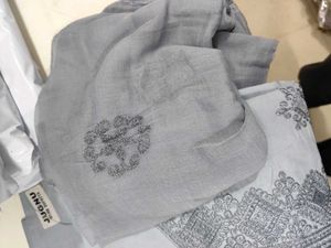 Elegant Grey Embroidered Kurta