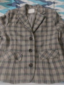 Checked Blazer Jacket