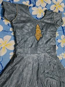 Embellished Grey Kurta Set with Dupatta