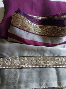 Printed Silk Saari