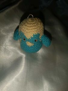 Crocheted penguin Keychain
