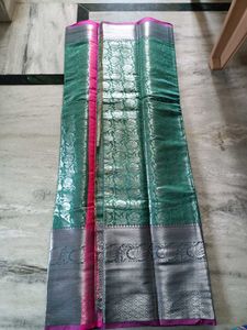 Elegant green Silk Saree