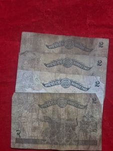 4 pcs Collectible Nepali 2 Rupee Banknotes