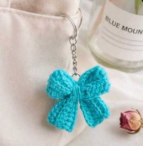 Handmade Crochet Bow 🎀 Keychain