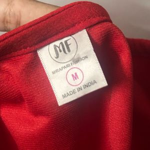 Elegant Red Mermaid Hem Dress