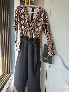 Lowest Prices_Chic Snake Print Jumpsuit