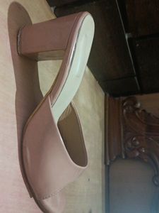 Mauve Block Heels