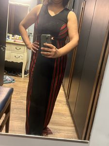 AND Full Length Dress With Slit Size Medium