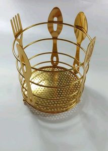 Stylish Gold Utensil Holder