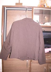 Striped Brown Blazer