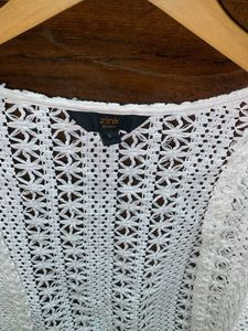 Beautiful White Crochet Shrug