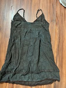 Brown Elle Net Dress