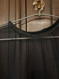 Elegant Black Embellished Dupatta