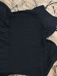 Elegant Black Midi Dress