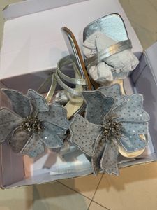Kresha Bajaj x Cai Sparkling Floral Heeled Sandals