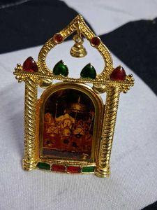 Exquisite Golden temple shape Vaishno Mata picture