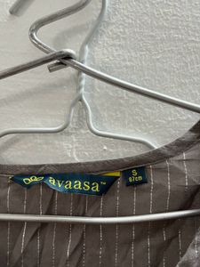 Grey Silver Stripped Kurti