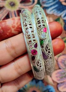 pure silver bangles