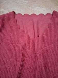Chic Pink Textured Top