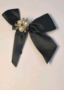combo of Chic Bow Hair Clips with Pearls &amp; Gems