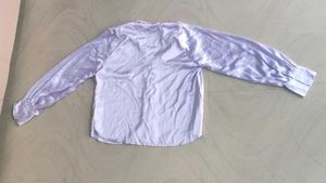 Lavender Satin Shirt