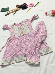 Beautiful Pink Kurta Set for kids
