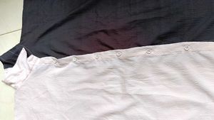 Two-Tone Button-Down Top