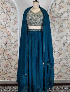 Elegant Green Lehenga Choli Set