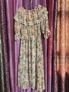 Floral Chiffon Midi Dress