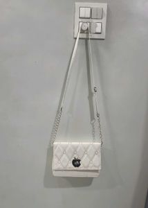 White Quilted Crossbody Bag