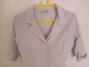 Olive Silver Chiffon Blazer