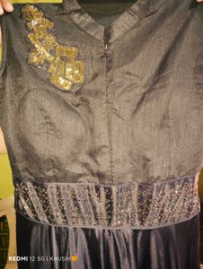 Elegant Black Sequined Gown