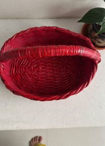 Red Woven Basket
