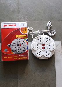 Round Extension Cord 8+1